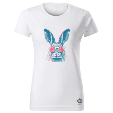 Magnolion Retró nyuszi v3 női póló - 19 szín, XS-2XL női póló