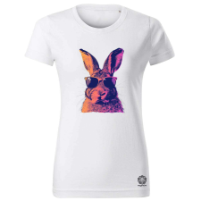 Magnolion Retró nyuszi v8 női póló - 19 szín, XS-2XL női póló