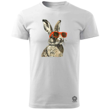Magnolion Retró nyuszi v9 férfi póló - 19 szín, S-3XL férfi póló