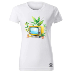 Magnolion Retrtó TV v4 női póló - 19 szín, XS-2XL