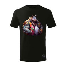Magnolion Rocksteady anime fanart v1 gyerek póló - 11 szín, 4-12 éves