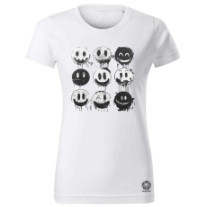 Magnolion Smile graffiti v9 női póló - 19 szín, XS-2XL