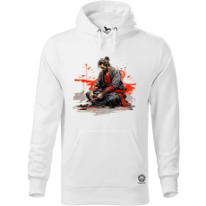 Magnolion Szamuráj meditál v3 férfi pulóver - 19 szín, S-5XL