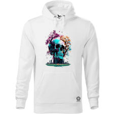 Magnolion Színes koponya sziluett v2 férfi pulóver - 19 szín, S-5XL férfi pulóver, kardigán