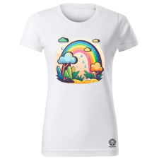 Magnolion Szivárvány felhő v2 női póló - 19 szín, XS-2XL női póló