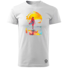 Magnolion Szörfös lány v11 férfi póló - 19 szín, S-3XL férfi póló