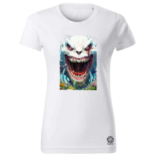 Magnolion Szürreál fehér szörny női póló - 19 szín, XS-2XL női póló