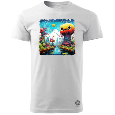 Magnolion Szürreál firka szörnyek v3 férfi póló - 19 szín, S-3XL