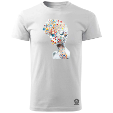 Magnolion Szürreális minimál szobor v1 férfi póló - 19 szín, S-3XL