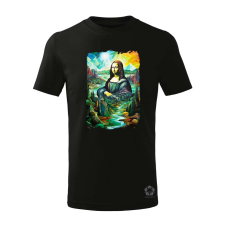 Magnolion Szürreális Mona Lisa v1 gyerek póló - 11 szín, 4-12 éves gyerek póló