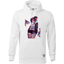 Magnolion Tetovált anime lány v5 férfi pulóver - 19 szín, S-5XL férfi pulóver, kardigán