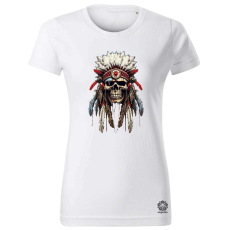 Magnolion Törzsfőnök koponya v3 női póló - 19 szín, XS-2XL