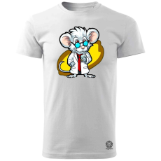 Magnolion Tudós patkány v3 férfi póló - 19 szín, S-3XL