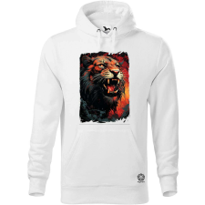Magnolion Üvöltő oroszlán v4 férfi pulóver - 19 szín, S-5XL férfi pulóver, kardigán