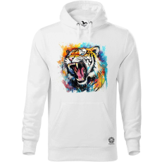 Magnolion Üvöltő tigris v2 férfi pulóver - 19 szín, S-5XL