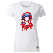 Magnolion Vibráló anime lány v2 női póló - 19 szín, XS-2XL női póló