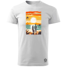 Magnolion Vintage nyári képeslap v1 férfi póló - 19 szín, S-3XL