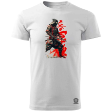 Magnolion Vintage szamuráj harc v1 férfi póló - 19 szín, S-3XL
