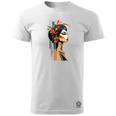 Magnolion Virágos geometria fantázia v1 férfi póló - 19 szín, S-3XL