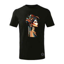 Magnolion Virágos geometria fantázia v1 gyerek póló - 11 szín, 4-12 éves gyerek póló