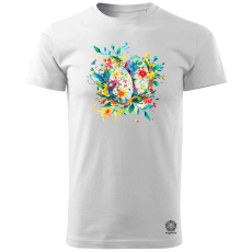 Magnolion Vízfesték tojások v4 férfi póló - 19 szín, S-3XL