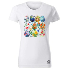 Magnolion Vízfesték tojások v6 női póló - 19 szín, XS-2XL