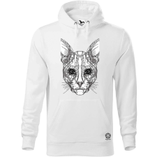 Magnolion Vonalrajz cyberpunk macska v3 férfi pulóver - 19 szín, S-5XL férfi pulóver, kardigán