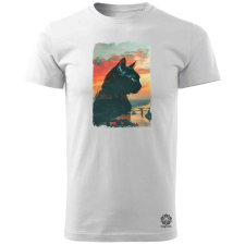 Magnolion Vörös cica BP v2 férfi póló - 19 szín, S-3XL férfi póló