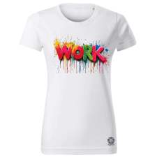 Magnolion Work felirat v4 női póló - 19 szín, XS-2XL női póló