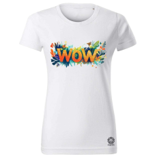 Magnolion WOW felirat v3 női póló - 19 szín, XS-2XL