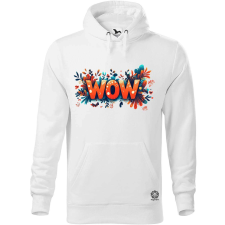 Magnolion WOW felirat v4 férfi pulóver - 19 szín, S-5XL férfi pulóver, kardigán