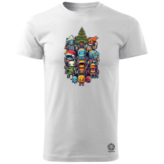 Magnolion XMAS játékkarakterek v6 férfi póló - 19 szín, S-3XL
