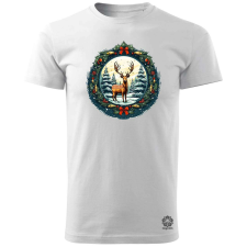 Magnolion XMAS rénszarvas v12 férfi póló - 19 szín, S-3XL férfi póló