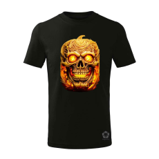 Magnolion Zombi Halloween tök v1 gyerek póló - 11 szín, 4-12 éves