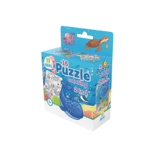 Magyar Gyártó 16 Darabos Színezős Puzzle 2 az 1-ben - Tenger puzzle, kirakós