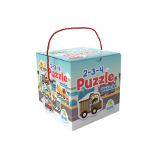 Magyar Gyártó 2-3-4 Darabos Puzzle - Járművek puzzle, kirakós