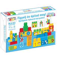 Magyar Gyártó Játssz és tanulj!: Figyelj és építsd meg! Építőjáték fejlesztő kártyákkal - D-Toys barkácsolás, építés