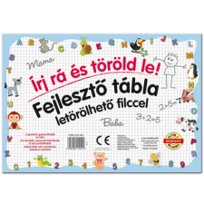 Magyar Gyártó Készségfejlesztő rajztábla letörölhető filccel: Betűk - D-Toys kreatív és készségfejlesztő