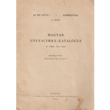 Magyar gyufacimke-katalógus antikvárium - használt könyv