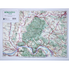 Magyar Honvédség - HM Térképészeti Kht. Börzsöny dombortérkép Magyar Honvédség 1:100 000 63x47 cm térkép