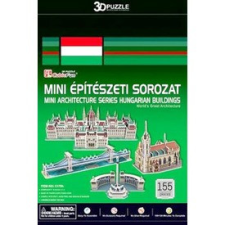  Magyarországi épületek 155 darabor mini 3D puzzle - többféle puzzle, kirakós