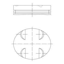 Mahle dugattyú 005 24 01 autóalkatrész
