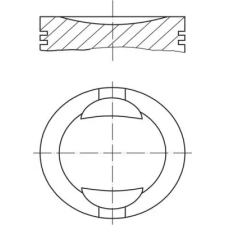 Mahle dugattyú 009 36 00 autóalkatrész