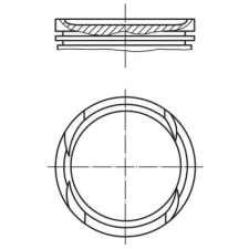 Mahle dugattyú 011 PI 00112 001 autóalkatrész