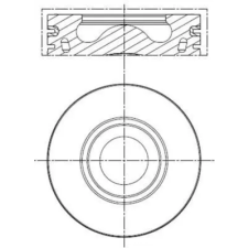 Mahle dugattyú 013 PI 00137 000 autóalkatrész