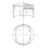 Mahle dugattyú 028 PI 00128 001