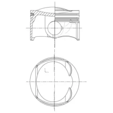 Mahle dugattyú 028 PI 00128 001 autóalkatrész