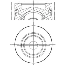 Mahle dugattyú 028 PI 00154 000 autóalkatrész