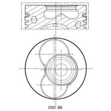 Mahle dugattyú 030 86 02 autóalkatrész