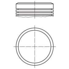 Mahle dugattyú 040 02 00 autóalkatrész